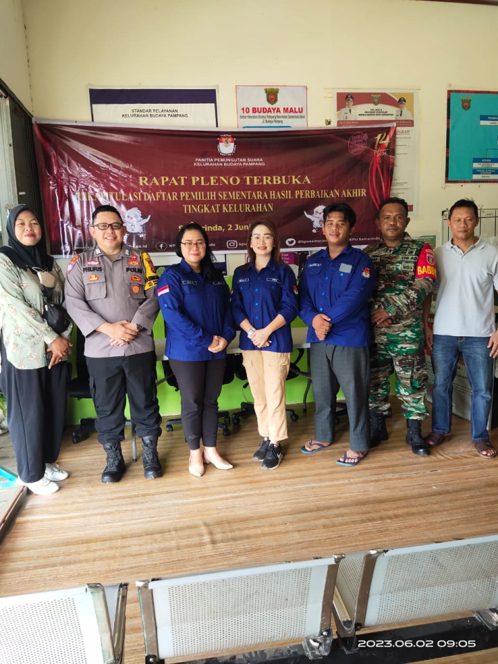 Rapat pleno pps di kel.budaya pampang juni 2023