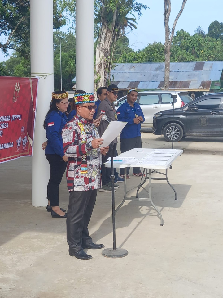 pelantikan anggota kpps di kel.budaya pampang tgl.25 januari 2024
