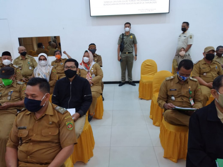 Rapat Koordinasi dan Sosialisasi Pelaksanaan Penyelenggaraan perlindungan Masyarakat Kota Samarinda Tahun 2021 tanggal 31 Mei 2021 tempat Aula Rumah Jabatan Walikota Samarinda