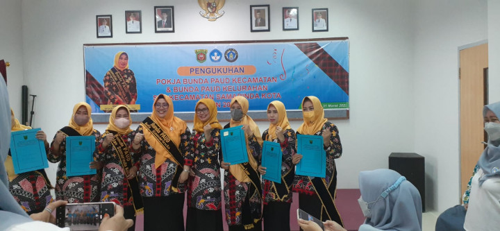 Acara Pengukuhan Pokja Bunda Paud Kecamatan &  Bunda Paud Kelurahan Se Kec. Samarinda kota Tahun 2022