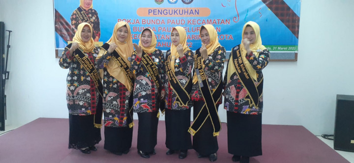 Acara Pengukuhan Pokja Bunda Paud Kecamatan &  Bunda Paud Kelurahan Se Kec. Samarinda kota Tahun 2022