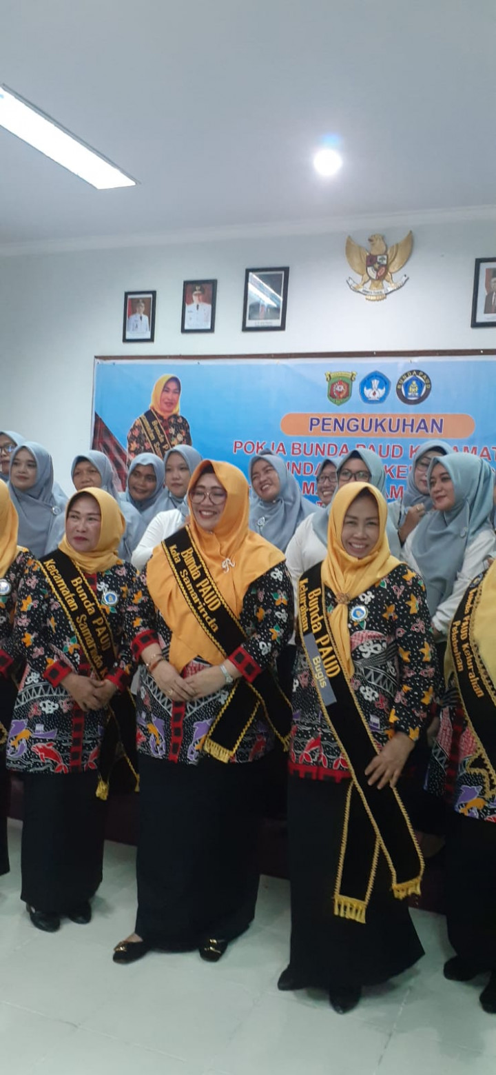 Acara Pengukuhan Pokja Bunda Paud Kecamatan &  Bunda Paud Kelurahan Se Kec. Samarinda kota Tahun 2022