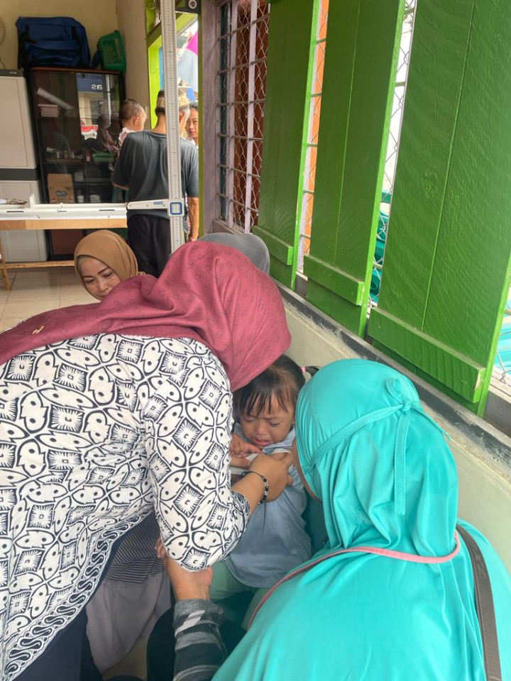 Monitoring Kegiatan bulan Posyandu Tapak Dara bayi balita RT. 02 dan RT. 15