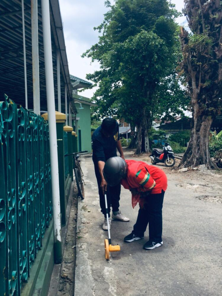 Kegiatan Pengukuran untuk Pelaksanaan Pekerjaan Probebaya bidang Sarpras