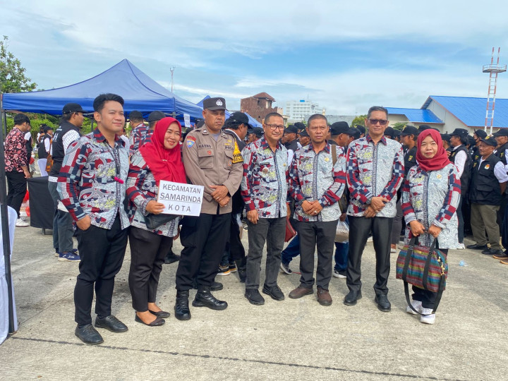 Acara kegiatan Pelaksanaan Apel Siaga Petugas Pengamanan Tempat Pemungutan Suara (PAM TPS) Pemilu 2024