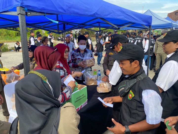 Acara kegiatan Pelaksanaan Apel Siaga Petugas Pengamanan Tempat Pemungutan Suara (PAM TPS) Pemilu 2024