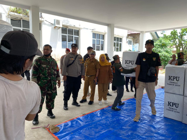 Kegiatan Apel Siaga untuk persiapan Acara Pemilu 2024.