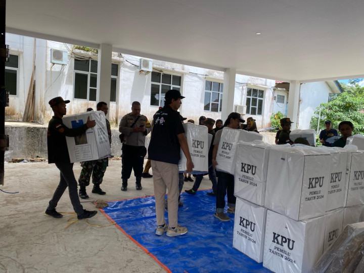 Kegiatan Apel Siaga untuk persiapan Acara Pemilu 2024.