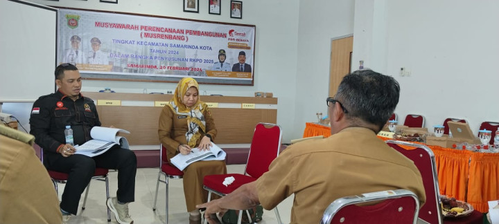 kegiatan Musyawarah Perencanaan Pembangunan (Musrembang) di Kecamatan Samarinda Kota