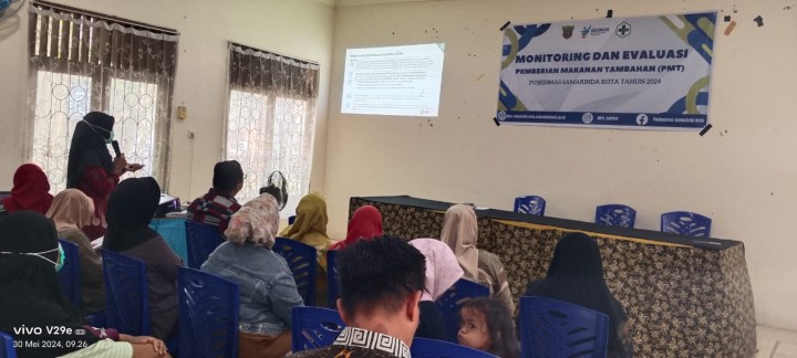 Kegiatan Monitoring dan Evaluasi Pemberian makanan Tambahan ( PMT) di Kelurahan Pasar pagi,