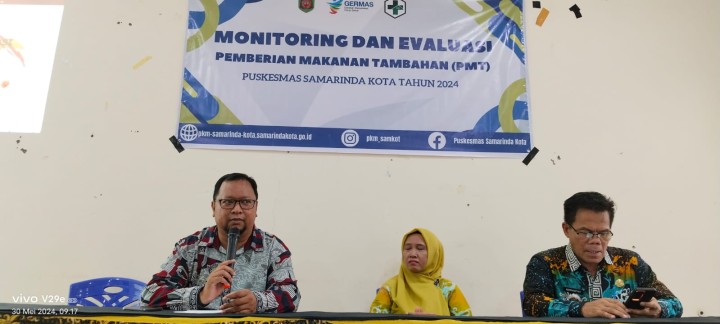Kegiatan Monitoring dan Evaluasi Pemberian makanan Tambahan ( PMT) di Kelurahan Pasar pagi,