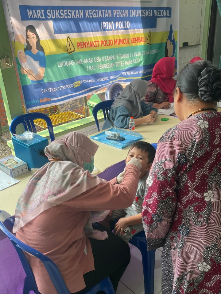 Pelaksanaan kegiatan PIN Polio Dosis tahap 1 Bulan Juli 2024