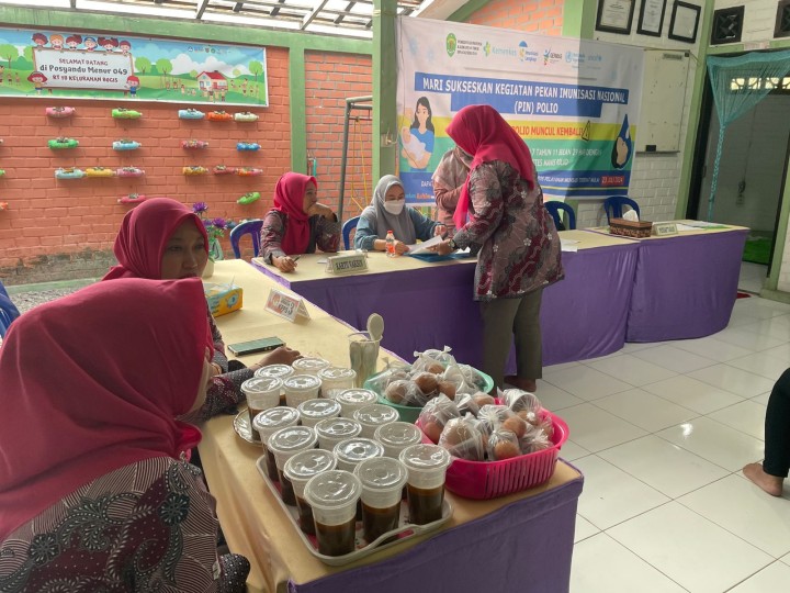 Pelaksanaan kegiatan PIN Polio Dosis tahap 1 Bulan Juli 2024