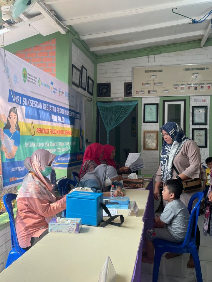 Pelaksanaan kegiatan PIN Polio Dosis tahap 1 Bulan Juli 2024