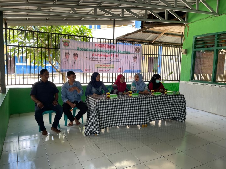Sosialisasi Pencegahan Stunting di lingkungan Kelurahan Bugis RT. 10