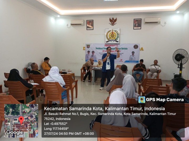 Sosialisasi Penanggulangan Bahaya Narkoba di lingkungan RT. 19 kelurahan Bugis