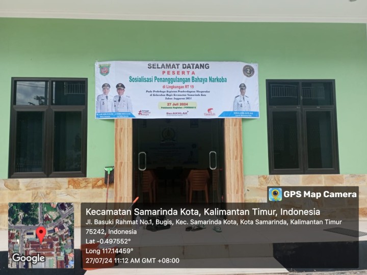 Sosialisasi Penanggulangan Bahaya Narkoba di lingkungan RT. 19 kelurahan Bugis