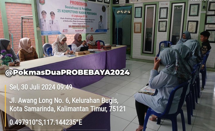 Sosialisasi dan Pelatihan 25 Kompetensi Kader Posyandu di Lingkungan RT.18 Kelurahan Bugis