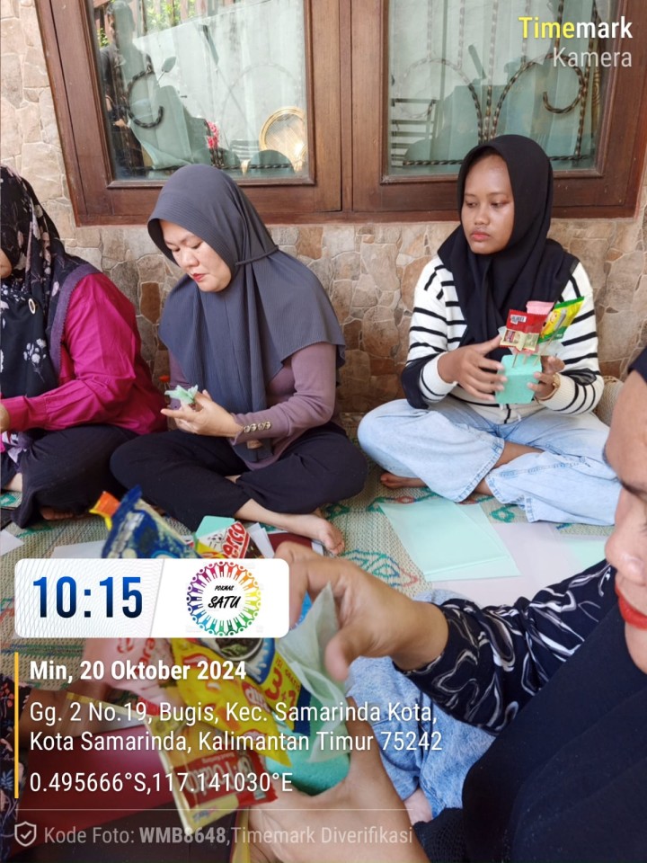 Sosialisasi Pembuatan Buket Snack RT. 13 Kelurahan Bugis