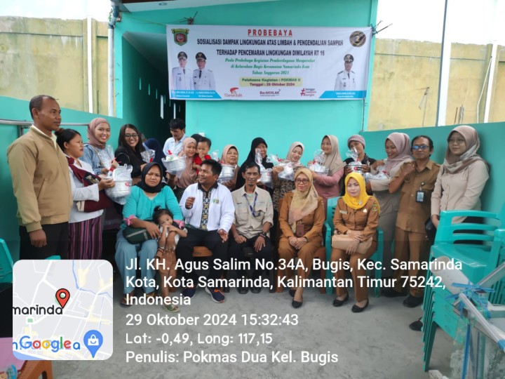 Sosialisasi Dampak Lingkungan Atas Limbah dan Pengendalian Sampah Terhadap Pekerjaan Lingkungan RT. 16 Kelurahan Bugis