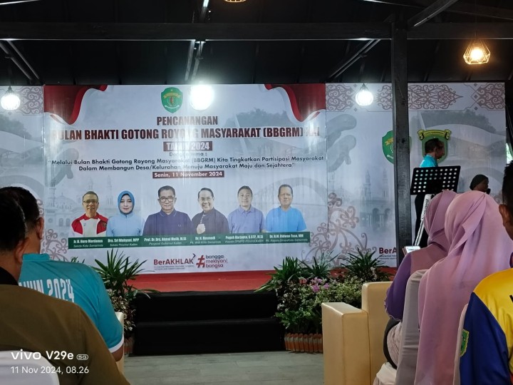 Pencanangan Bulan Bakti Gotong Royong ke-21 tingkat Provinsi Kalimantan Timur tahun 2024