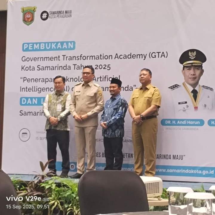 Kelurahan Bugis Hadiri Pembukaan Government Transformation Academy (GTA) dan Launching Samarinda AI