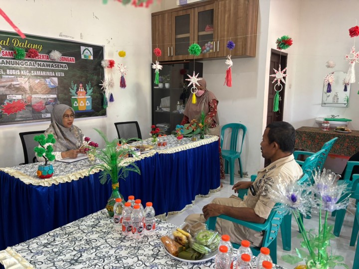 Tim Penilai DLH Kunjungi Bank Sampah Manunggal Nawasena dalam Rangka Lomba Bank Sampah Kota Samarinda