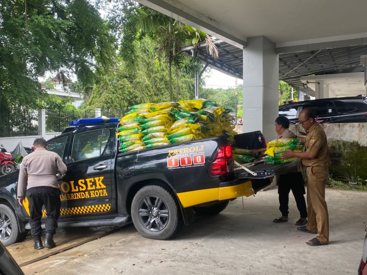 Polresta Samarinda Gelar Gerakan Pangan Murah Bersama Bulog untuk Jaga Stabilitas Harga