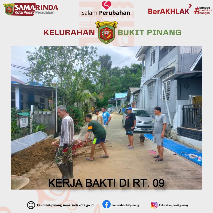 Kegiatan Kerja Bakti di RT.09