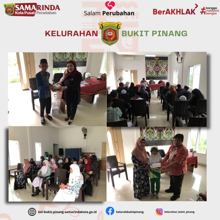 Serah Terima Seragam Bagi Peserta Yang Mengikuti MTQ ke 46 Tingkat Kecamatan Samarinda Ulu