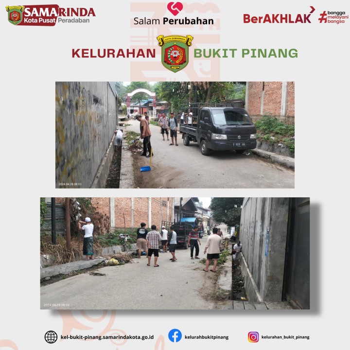Kegiatan Gotong Royong RT.02 dan RT.18
