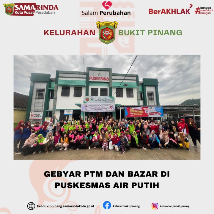 Gebyar PTM dan Bazar di Puskesmas Air Putih