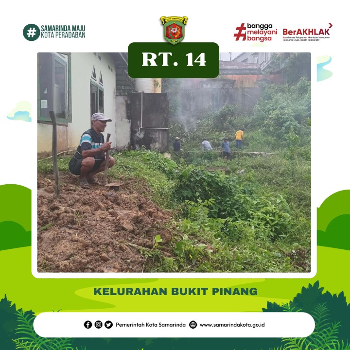 GOTONG ROYONG RUTIN (DWI MINGGUAN) RT. 14