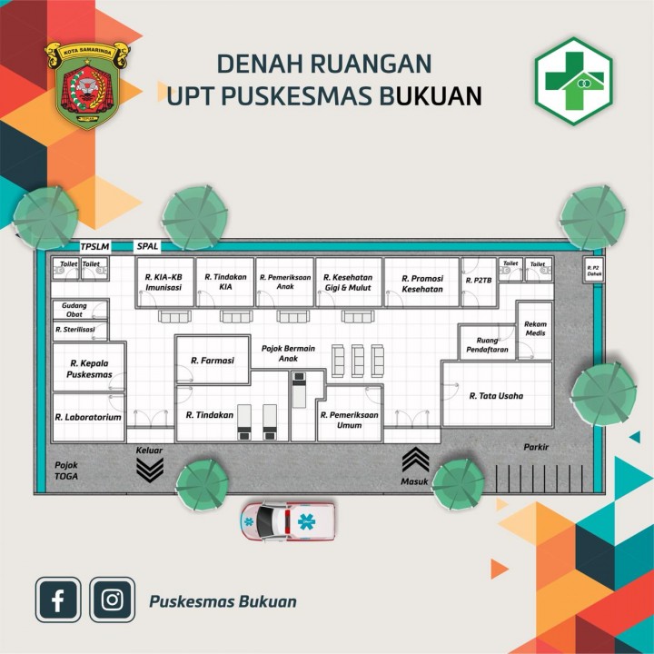 DENAH RUANG UPT PUSKESMAS BUKUAN