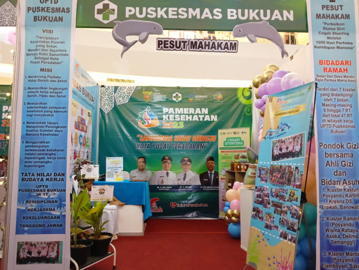 DALAM RANGKA KEGIATAN PAMERAN KESEHATAN PUSKESMAS BUKUAN MENGAMBIL TEMA UNTUK BOOT PESUT MAHAKAM