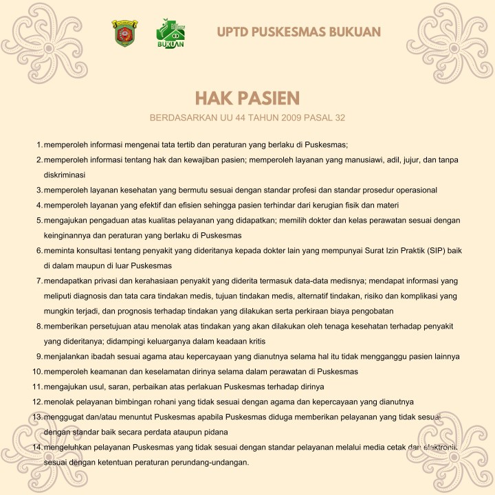 HAK DAN KEWAJIBAN PASIEN