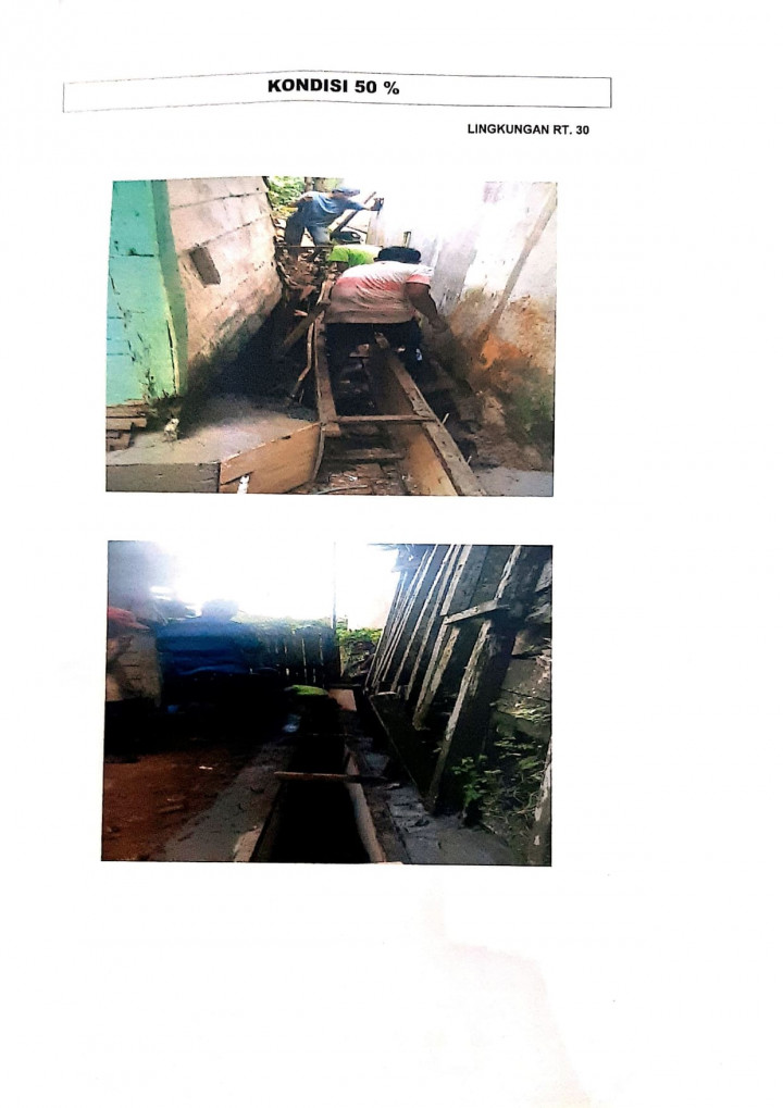 Semenisasi Parit Jl.Pahjlawan Gang 3 RT.30