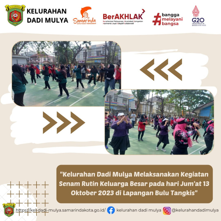 AGENDA KELURAHAN DADI MULYA BULAN OKTOBER 2023