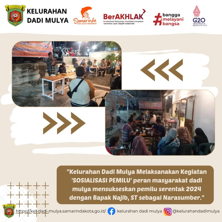 AGENDA KELURAHAN DADI MULYA BULAN OKTOBER 2023