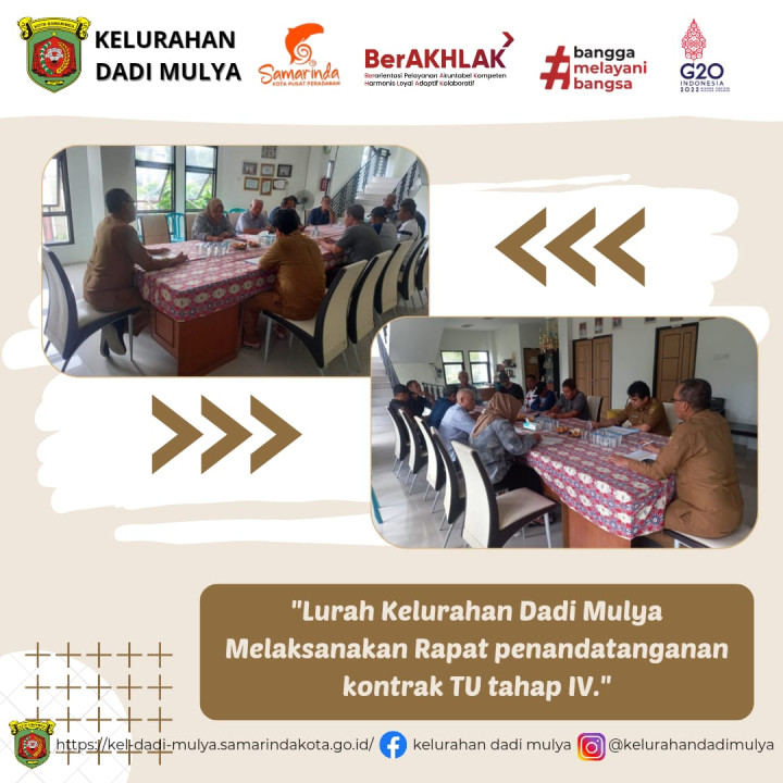 AGENDA KELURAHAN DADI MULYA BULAN OKTOBER 2023