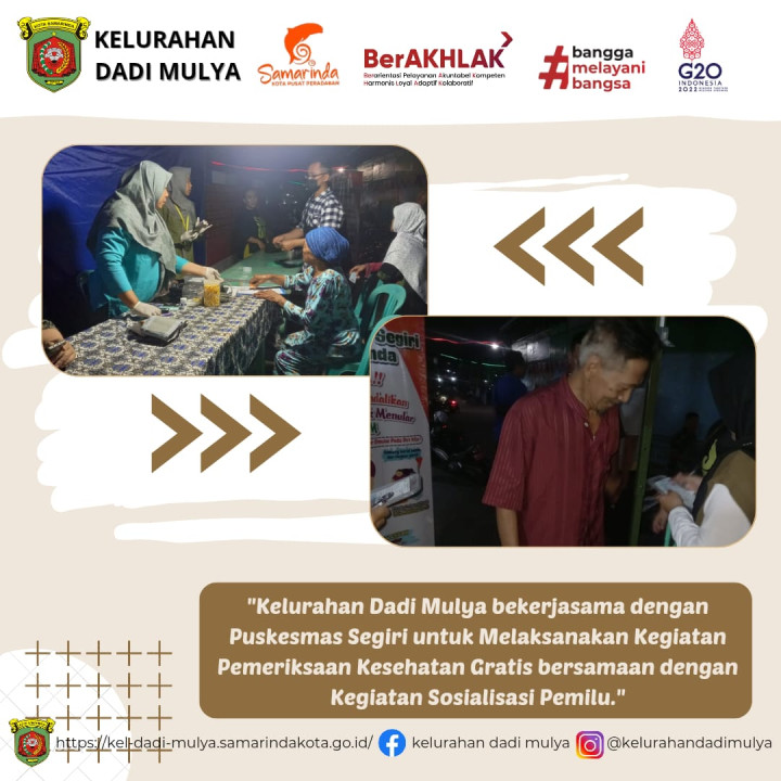 AGENDA KELURAHAN DADI MULYA BULAN OKTOBER 2023