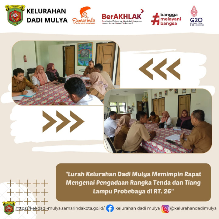 AGENDA KELURAHAN DADI MULYA BULAN NOVEMBER 2023