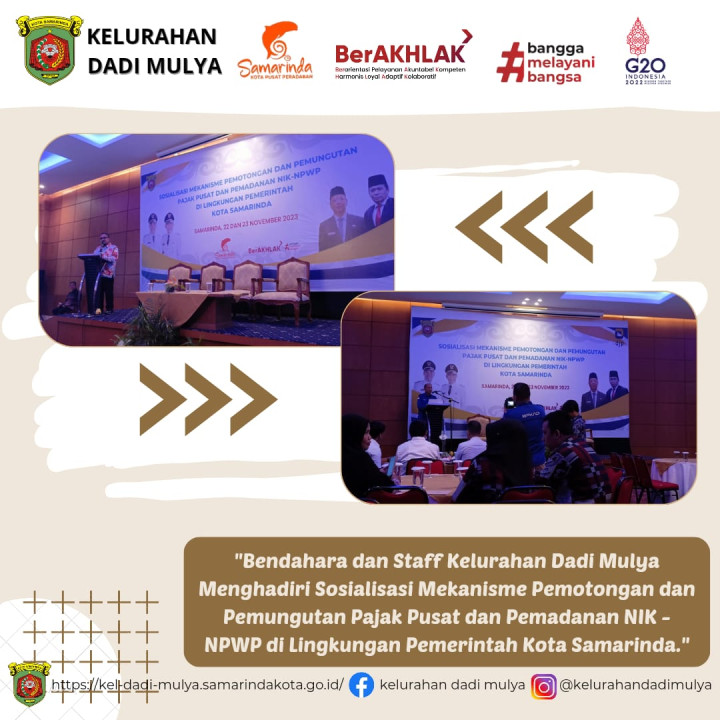 AGENDA KELURAHAN DADI MULYA BULAN NOVEMBER 2023