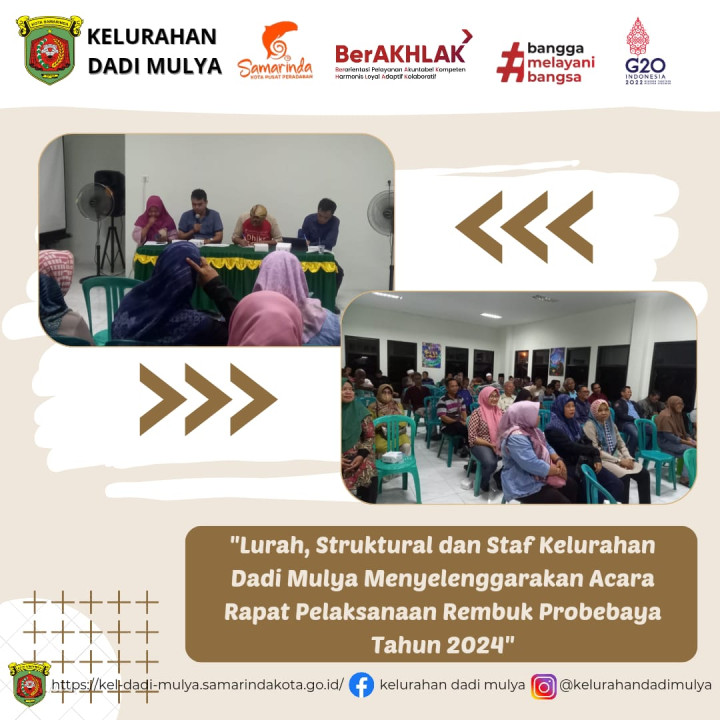 AGENDA KELURAHAN DADI MULYA BULAN NOVEMBER 2023