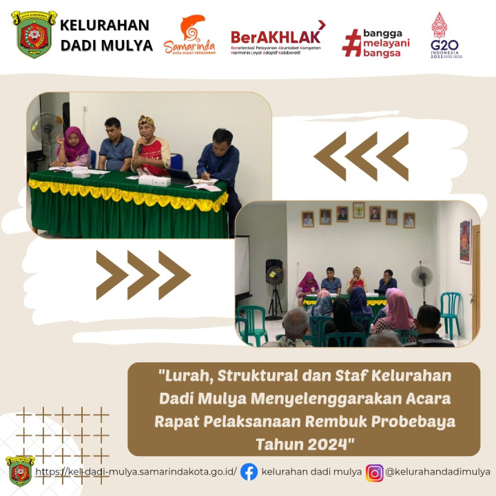AGENDA KELURAHAN DADI MULYA BULAN NOVEMBER 2023