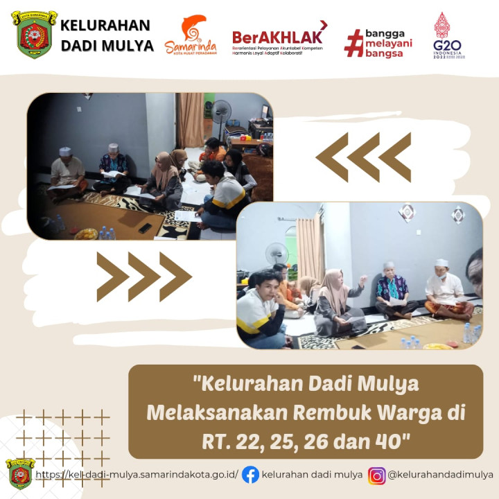 AGENDA KELURAHAN DADI MULYA BULAN DESEMBER 2023