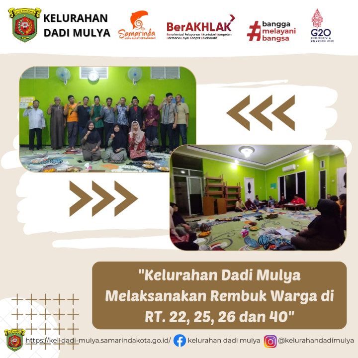 AGENDA KELURAHAN DADI MULYA BULAN DESEMBER 2023