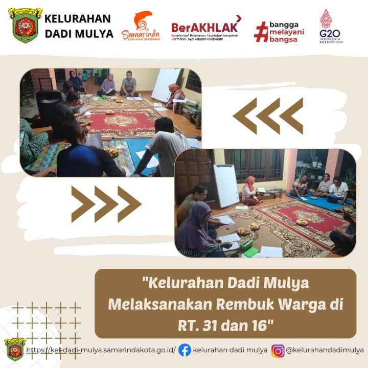AGENDA KELURAHAN DADI MULYA BULAN DESEMBER 2023