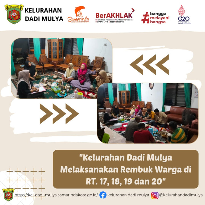AGENDA KELURAHAN DADI MULYA BULAN DESEMBER 2023