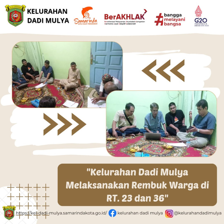 AGENDA KELURAHAN DADI MULYA BULAN DESEMBER 2023